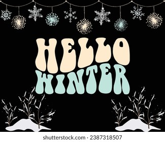 Hello winter. Step into a winter wonderland with our Hello Winter illustration
