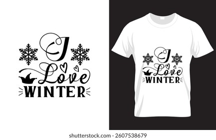 HELLO  WINTER, WINTER T-SHIRT DESIGN