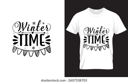 HELLO  WINTER, WINTER T-SHIRT DESIGN