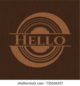 Hello wood emblem. Retro