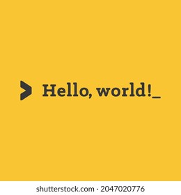 Hello World Code tshirt design