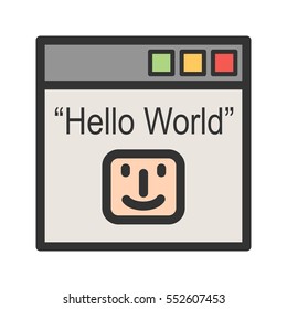 289 Hello world program Images, Stock Photos & Vectors | Shutterstock