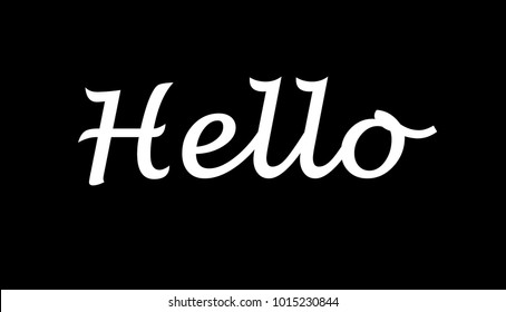 Hello Writing, Black and White