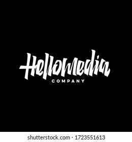 Diseño del logo creativo de la empresa Hellomedia