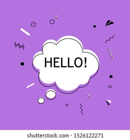 hello.Speech bubbles with dialog words
Vector bubbles speech
Thinking and speaking clouds