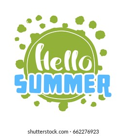 Hello-Summer-Typographic-Design-Label