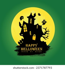 Helloween background vector design, Happy helloween template