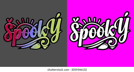 helloween design illustration on svg bundle hand drawn.EPS 10