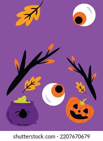 helloween desing in illustrator. happy helloween day