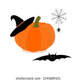Helloween. Flat style. Vector illustration 