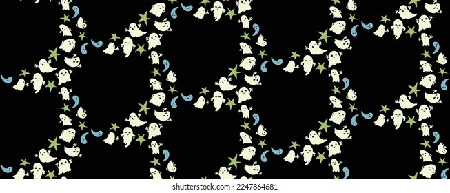 Helloween happy ghost cute illustration graphic