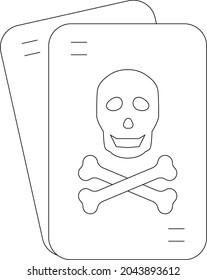 tarjeta de icono de ayuda y horror