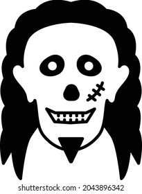 icono infernal zombie y espeluznante