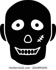 helloween icon zombie and spooky