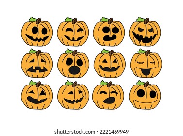 Helloween Pupupupenkopfgrafik, Vektorgrafik