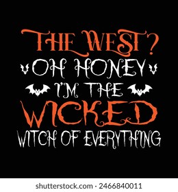 Helloween Quotes Tshirt Design Vector Illustration Clipart Eps
