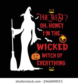 Helloween Quotes Tshirt Design Vector Illustration Clipart Eps