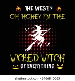 Helloween Quotes Tshirt Design Vector Illustration Clipart Eps