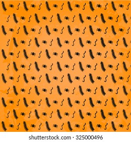Helloween Texture with Insects