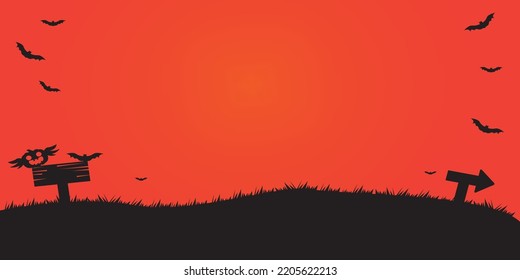 a helloween themed background with the color of the twilight sky