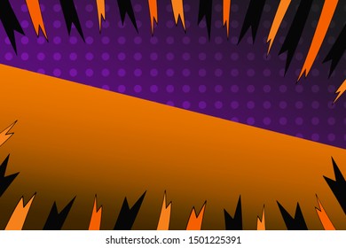 Helloween vector banner. Template for a text