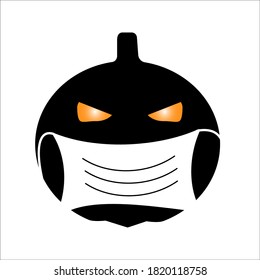 hellowen icon using a mask. vector illustration
