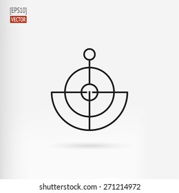 Helm and anchor design element - stock vector