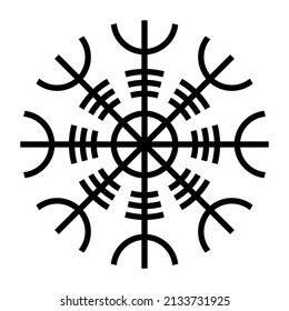 Helm of Awe, Aegishjalmur, is the name of an Icelandic occult symbol and magical stave, in Norse mythology. Used as a part of a Christian magic ritual, and worn as a sign, to overcome an enemy in war.