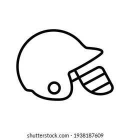 helm baseball icon. sport sign. vector illustration