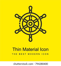 Helm bright yellow material minimal icon or logo design