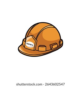 helm construction colored Vector mascot logo premium image