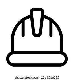 Helm construction icon with simple and line style