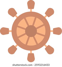 Helm Flat Illustration Vector Design