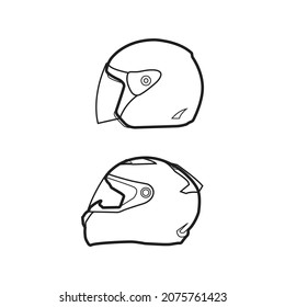 Helm Silhouette Design für Ihre Illustration