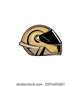 helm full face illustration design vector