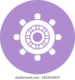 Helm Glyph Circle Style Icon