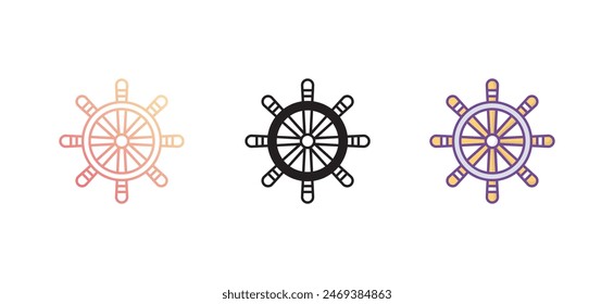 Helm icon design with white background stock illustration