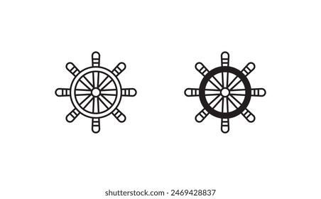 Helm icon design with white background stock illustration