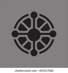 helm icon flat design