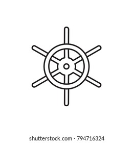 helm icon illustration isolated vector sign symbol