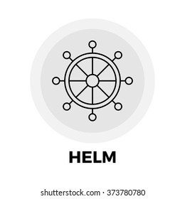 Helm icon vector. Flat icon isolated on the white background. Vector illustration.