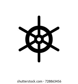 helm icon vector isolated on white background