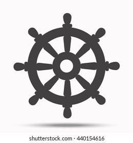 Helm. Illustration on white isolated background.