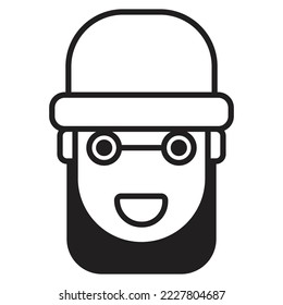 Helm industrial, safety helm, helm project, construction helm icon, logo, symbol vector illustration