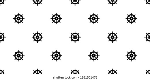 helm seamless pattern vector boat Anchor pirate isolated scarf Nautical maritime illustration sea ocean repeat wallpaper tile background