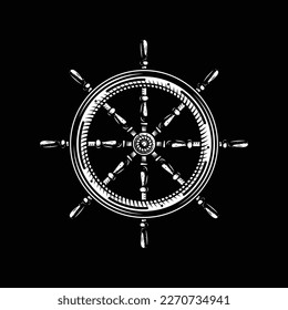 graphic illustration design vector of compass, ship and ship