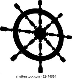 Helm Steering Wheel Vector 01