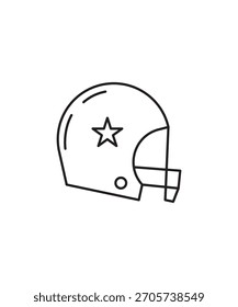 helmat icon, vector best line icon.
