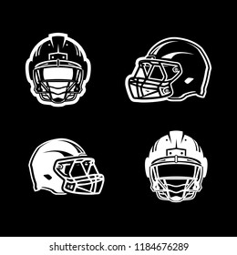 helmet for american football icon.