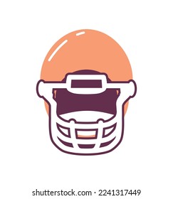 helmet for american football icon isolated